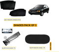 SUZUKI BALENO COMPLETE SHADES FOR CAR PACK OF 3 ,SIDES WINDOW SHADES 4PCS ,REAR WINDOW SHADE 1PC, WINDSCREEN SILVER SUN SHADE 1PC. 