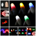 5 Pairs of LED Lights Flashing Finger Convenient Props Multifunctional Portable Light Electronic Replacement Accessories Green Light. 