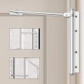 Automatic Door Closer,Safety Spring Loaded Door Closer,Hydraulic Gate Closer,Stainless Steel Light Duty Simple Door Closer,Adjustable Door Closer for Residential/Commercial Use. 