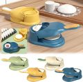 GlobalStar 2 in 1 Dumpling Maker Gujiya, Samosa Maker, Momos Maker Machine, Dumpling Mould for Gujiya Ghughra Making Kitchen Dumpling Puri Maker. 