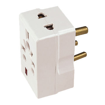 D&B Power Plug Pin Multi Plug Adapter with Fuse Protection and Light ...