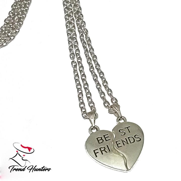 Best Friend Heart Necklace gift for Friends Couples Pair of 2 Locket