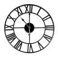 Roman Large Wooden Wall Clock Numeral Style, European Wooden Wall Clock for Home, Living Room, Kitchen, Office Decoration. 