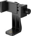 Tripod Clip Bracket Holder For Mobile Phone With 1/4 inch Nut Two Screw Holes For Vertical / Horizontal Mounting - Tripod Clip For Phone - Black. 
