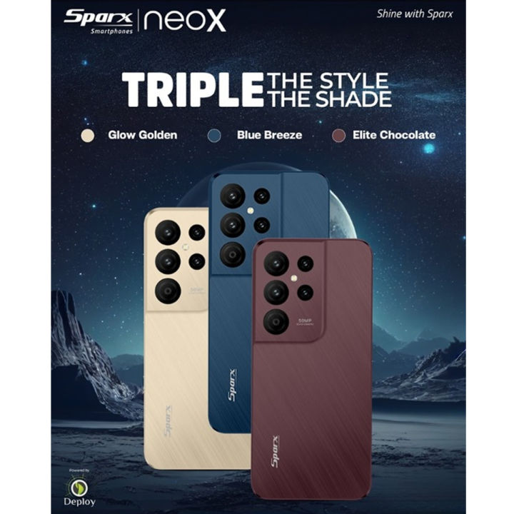 SPARX NEO X - 6.56 " Inch HD Display - 4GB RAM - 64GB ROM & 128GB ROM