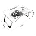 Relaxsit Foldable laptop / Coffee Table Foldable Table Computer Table Floor table Laptop table Drawing desk Bed Table Foldable Table Notebook Stand Reading Holder Breakfast Serving Bed Tray with Tablet Slots 40 x 60 cm or 16 x 24". 