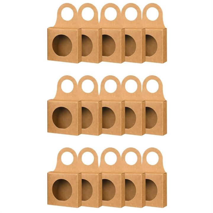 25PCS Wine Box Charcuterie Box Wine Bottle Box with Window Wine Hanging Foldable Gift Boxes