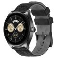 For Huawei Watch Buds 22mm Football Pattern Two-Color Silicone Watch Band. 