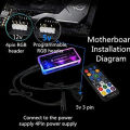 COOLMOON Remote RGB Lighting Music Controller Chassis Fan Control. 