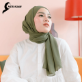 Pastel Hijaabi Pack of 2 Hijab Scarf Georgette Chiffon Hijab For Girls. 