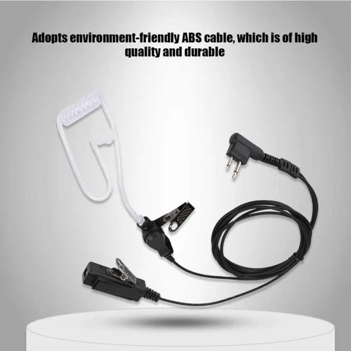 Talkie Earphone 2 Pin Acoustic Tube with PTT Mic for Motorola FD-150A FD-450A FD-160A FD-460A XTN446 XTN500 XTN600 XTN