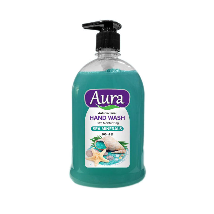 Clearex Pakistan - Aura Anti-Bacterial Liquid Handwash Sea Minerals 500ML