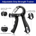 Adjustable Hand Gripper Automatic Counting, Non-Slip Hand Grip Strength Trainer for Fingers, Wrist, and Forearm – 5-60KG. 