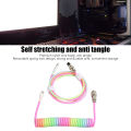 Gaming Keyboard Cable, Sturdy TPE One Piece Molding Keyboard Cable Nylon for Mechanical Keyboard. 