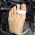 1 Pair Silicone Two Hole Toe Separator Gel Foot Fingers Thumb Valgus Protector Bunion Adjuster Hallux Valgus Guard Feet care. 