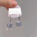 Elegant Cloud Drop Earrings for Women Kawaii Crystal Rain Cloud Earring Aesthetic Cute Zircon Raining Dangle Earrings Jewelry. 
