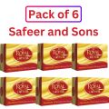 Pack of 6 ROYAL LEATHER - PREMIUM GOLD SOAP. 