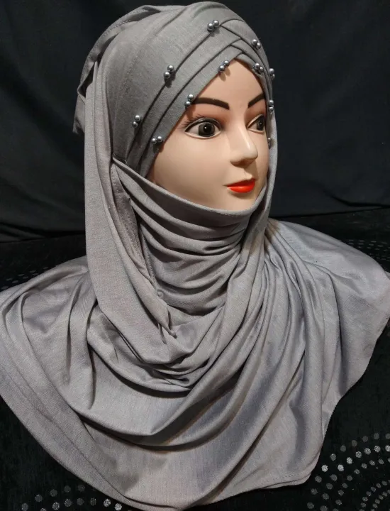 Modern%20Ready%20to%20wear%20%20Gray%20parls%20hijab%20-%20Image%204