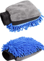 1Pcs Multipurpose Microfiber Car Washing Sponge For Glass Cleaning Duster with Smooth Microfibers and Hand Grip Elastic. 