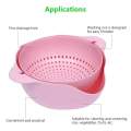 2 in 1 Rolling Colander And Bowl Set For Kitchen Multi-Functional Basket For Cleaning Rice Fruits And Vegetables. 