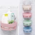 1PC High Quality Plastic Corner Storage Rack Suction Cup Bathroom Plastic Suction Cup Bathroom Kitchen Corner Storage Rack Organizer Shower Shelf. 