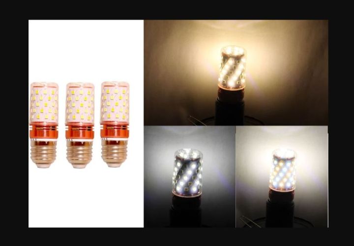 16 watt Led Corn Bulb - Tri color Energy Saving LED Bulb - Light changing bulb