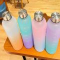 1 Litre Motivational Water Bottle For Girls, Boys, Gym, Home Use And Travel | Portable Water Bottle With Time Marker 1000 ML | Colorful Drinking Water Bottle |  Water Bottle For Fitness, Outdoor Sports | BPA Free Grade Plastic Leak Proof. 