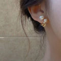 2021 Korean Luxury Pearl Earrings for Women Fashion Simple Pearl Stud Ear Clip Podazz. 