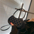 Women's Handbag2022New Simple Fashion Women's Shoulder Bag Texture Rhombus Indentation Crossbody Small Square Bag. 