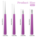 Diamond Tipped Bead Reamer for Jewelry Making Beading Hole Enlarger Tool for Glass Plastic Metal Wood Beads 4Pcs. 