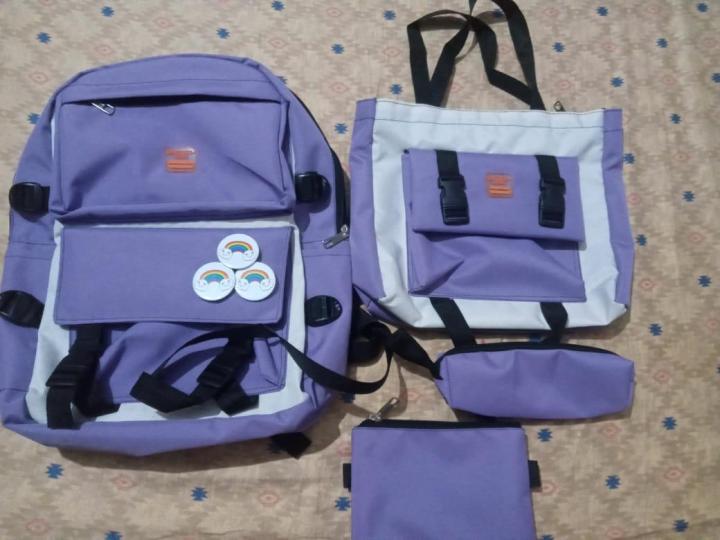 4Pcs/Set%20Women%20School%20Backpacks%20Schoolbag%20Daisy%20Canvas%20For%20Teenagers%20Girls%20Student%20College%20Book%20Bag%20Boys%20Satchel%20Bolsas%20bag%20pack%20-%20Image%204