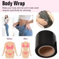 60m/Roll Women Fat Burning Osmotic Plastic Body Wrap Paper Lose Weight Sauna Firm Slimming Belt Waist Wrap Fitness Body Shaper. 