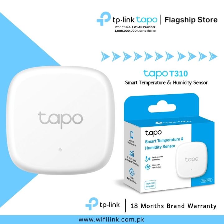 TP-Link Smart Temperature & Humidity Sensor Tapo T310 Smart Temperature & Humidity Sensor - 18 Months Brand Warranty
