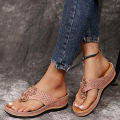 Women Slippers Thick Heel 6 Sizes Flat Beach Women Slippers. 
