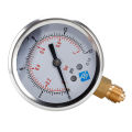 Low Pressure Pressure Gauge 0-1Bar 0- 15PSI 1/4 inch 68mm Dial. 