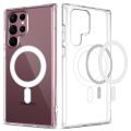 Samsung Galaxy Magnetic MagSafe Compatible Protective Clear TPU Transparent Case For all Series. 