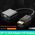 Displayport Dp to Vga Adapter Cable Male to Female Converter for Pc Computer Laptop Hdtv Monitor Projector. 