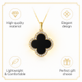 Elegant Clover Pendant Necklace for Women – Gold & Silver Chain Fashion Jewelry, Stylish Gift Jewelry. 