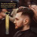 T9 Trimmer VINTAGE|T9 Hair Trimmer For Men beard and hair|Professional Rechargable Electric Hair CLIPPER|Hair Trimmer and Beard Shaver|Trimmer for Men Hair Zero Gapped Fully waterproof|T9 Shaver CORDLESS Steel body. 