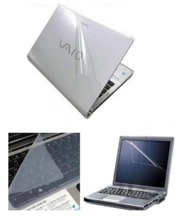 Pack of 3 Laptop Skin Protector - 14.6 inch  - Transparent