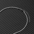 Jewelry Necklace 202mm Tennis Chain Necklace Women's Silver Gold Stainless Steel Frozen Necklace Women's Fashion 24. 