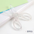 Japan KOKUYO Guoyu light color cookies all resin children's scissors cute transparent plastic scissors children's small scissors kindergarten art special students round head small scissors safety paper-cutting knife. 