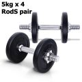 Adjustable Dumbbells Kit - 20 KG. 