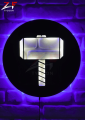 ZF Thor Led Sign, Movie Hero Neon Sign, Marvel Superhero Kids Room, Personalized Gift Wall Decor Sign with led lights. 
