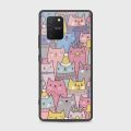 Samsung Galaxy A91 Cover - SkinLee HQ Infinity Glass Case (Soft) - Trendy Cat - SKINLEE-686-1-793-624. 