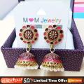 Unique Colorful Style Jhumka Earrings Design For Women. 