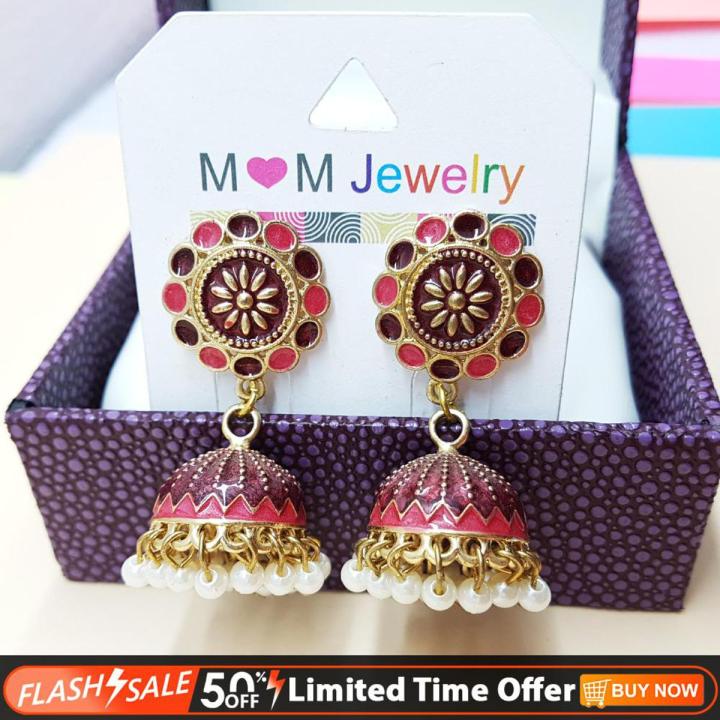 Unique Colorful Style Jhumka Earrings Design For Women