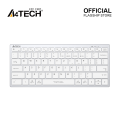 A4tech FBX51C Bluetooth & 2.4G Wireless Keyboard - Rechargeable USB Type C - Multi Device -2 cm Slim & Lightweight - Scissor Switch Keys - Multidevice Pairs Upto 4 Devices - For PC/Laptop/Tablet/iOS/Android/Smart TV. 