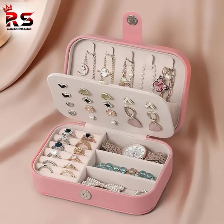 wolpin%20Jewellery%20Organiser%20PU%20Leather%20Magnetic%20Buckle%20Portable%20Storage%20Box%20Case%20with%20Dividers%20Container%20for%20Rings,%20Earrings,%20Necklace%20Home%20Organizer,%20Pink%20%7C%20Rs%20universal%20Store%20-%20Image%207