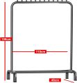 Large Space Clothes Rail, Stable, Minimalist Design Freestanding Clothes Rack For Bedroom, Black. 